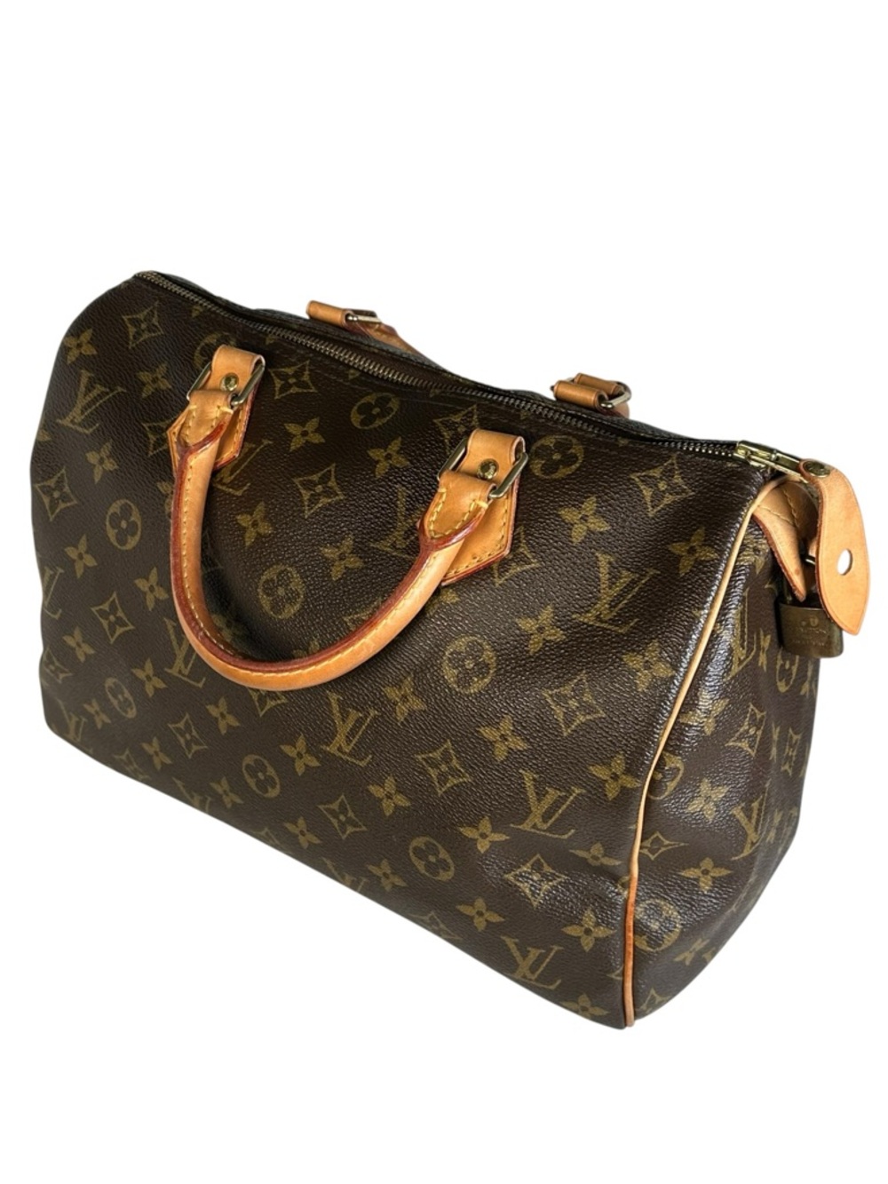 Louis Vuitton Speedy 30 Monogram  Brown Canvas Boston Top Handle Handbag 2018 - Picture 2 of 15